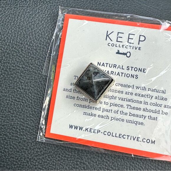 Keep Collective Charm Larvikite Pyramid Stone - Picture 6 of 6